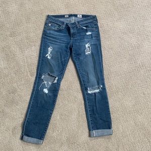 AG Adriano Goldschmied Ripped Distressed Jeans